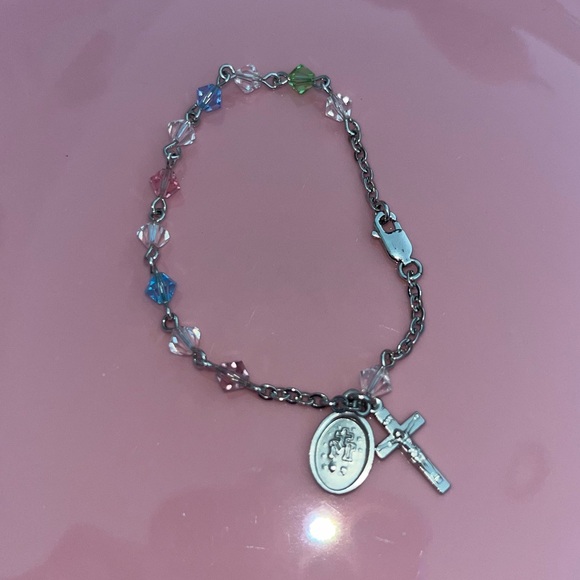 SWAROVSKI ROSARY BRACELET - Picture 1 of 6
